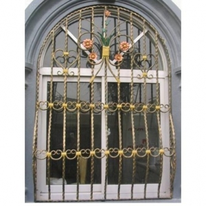 Wrought iron window guard style2