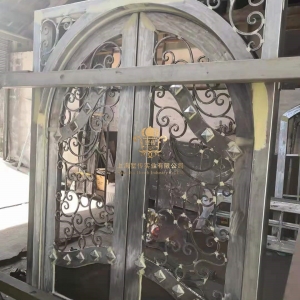 wrought iron doors near me with good quality and good paint