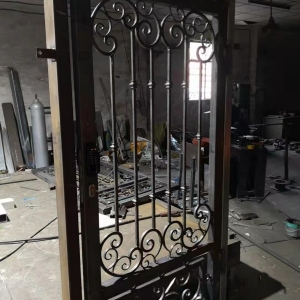 France villa wrought iron smaller door fabricate photos use dual password locks