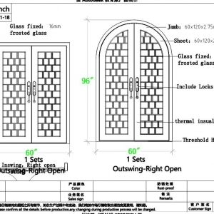 Hench Wrought Iron Gates Iron Doors Railing Fence  CAD Design Project1