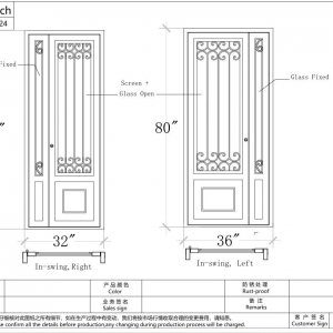 Hench Wrought Iron Gates Iron Doors Railing Fence  CAD Design Project25