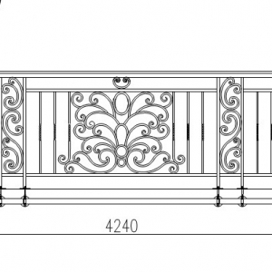 Hench Wrought Iron Gates Iron Doors Railing Fence  CAD Design Project28