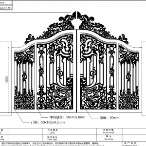 hench-wrought-iron-gates-iron-doors-railing-fence-cad-design-project36