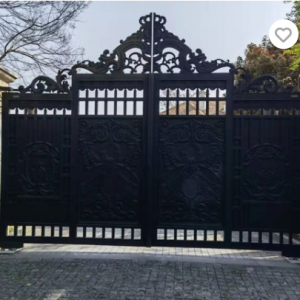 Luxury Wrought Iron Gate Aluminum Driveway Gates With Remot Control China 2