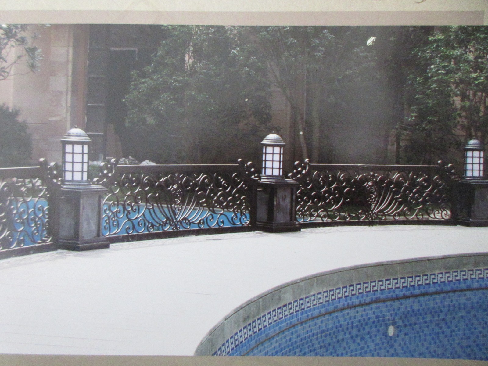 Wrought iron railings balustrades balcony manufacturers China garden metal steel railing sppliers Hc-r2