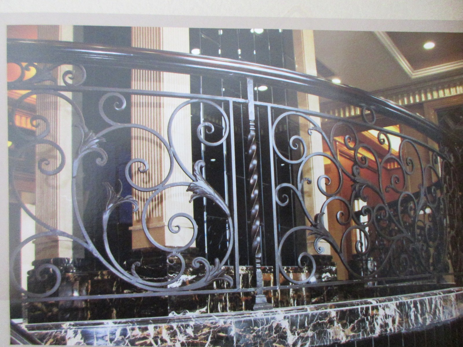 Wrought iron railings balustrades balcony manufacturers China garden metal steel railing sppliers Hc-r3