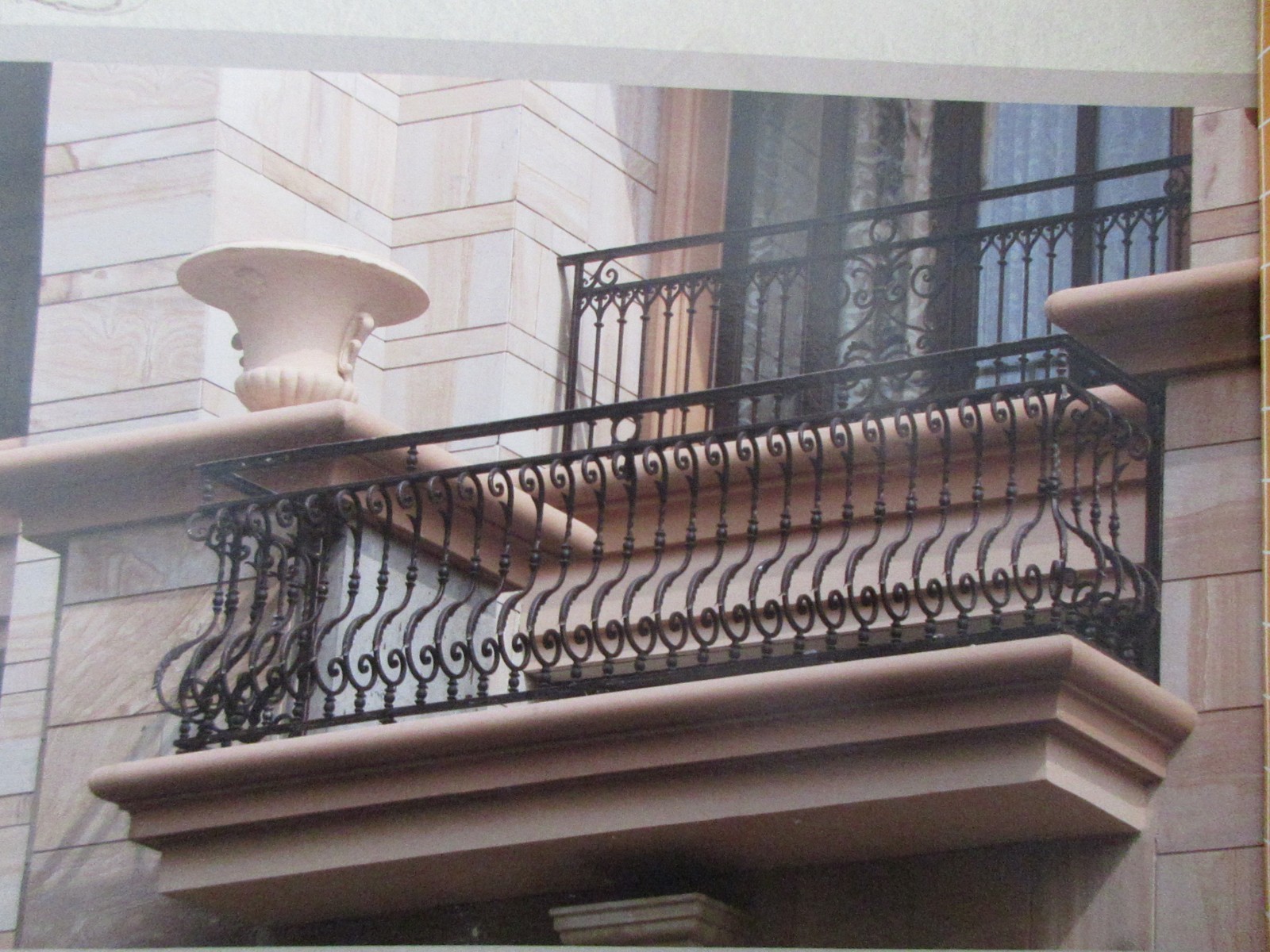 Wrought iron railings balustrades balcony manufacturers China garden metal steel railing sppliers Hc-r4