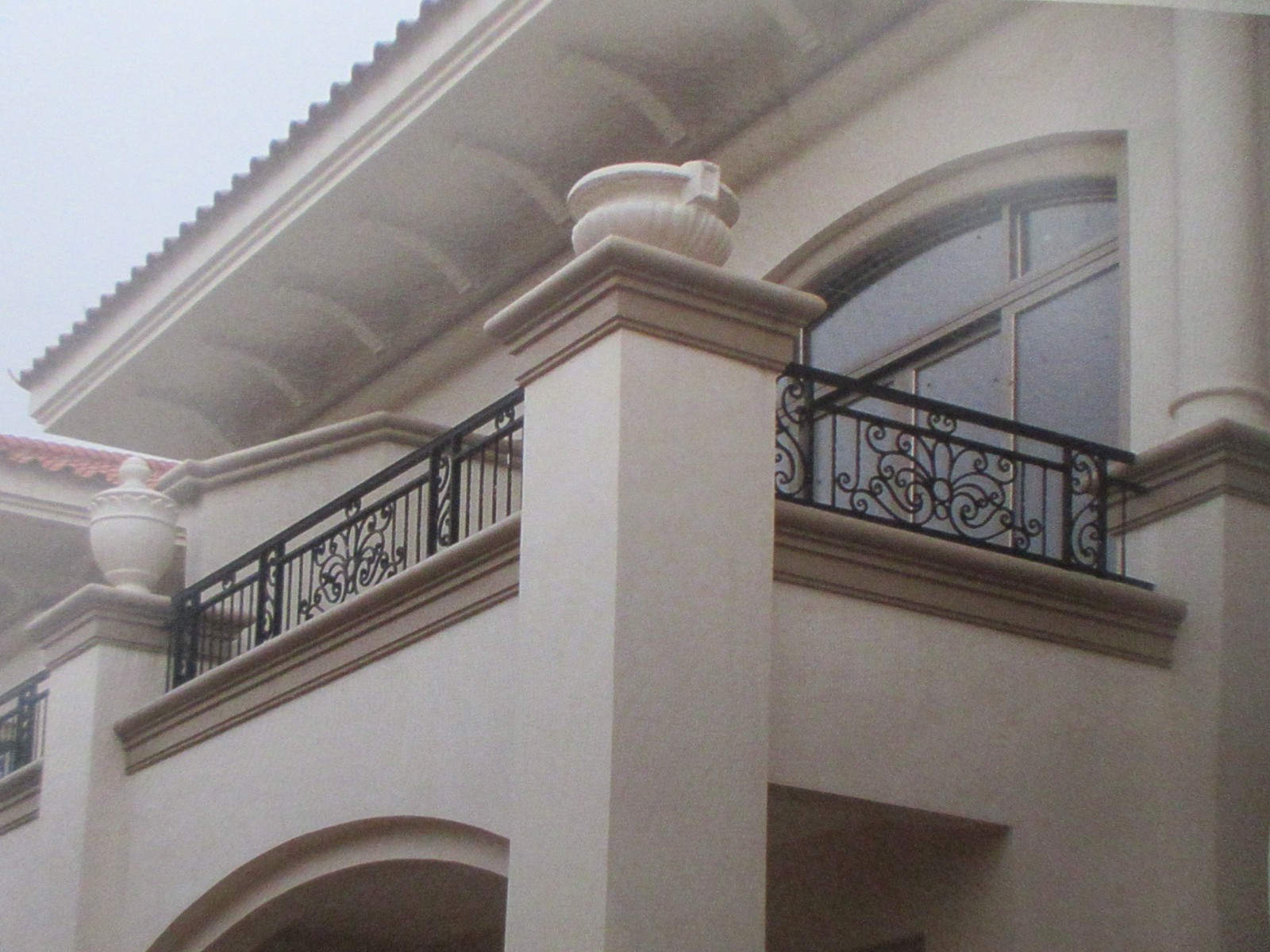Wrought iron railings balustrades balcony manufacturers China garden metal steel railing sppliers Hc-r5