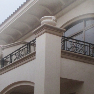 Wrought iron railings balustrades balcony manufacturers China garden metal steel railing sppliers Hc-r5