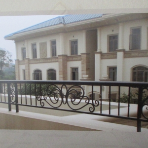 Wrought iron railings balustrades balcony manufacturers China garden metal steel railing sppliers Hc-r6
