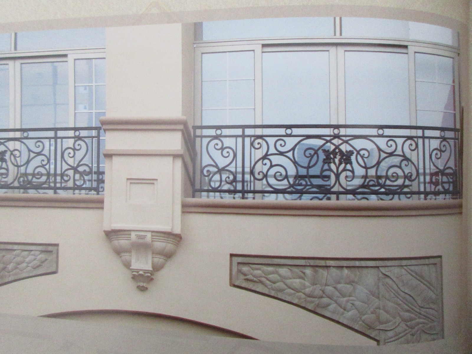 Wrought iron railings balustrades balcony manufacturers China garden metal steel railing sppliers Hc-r13