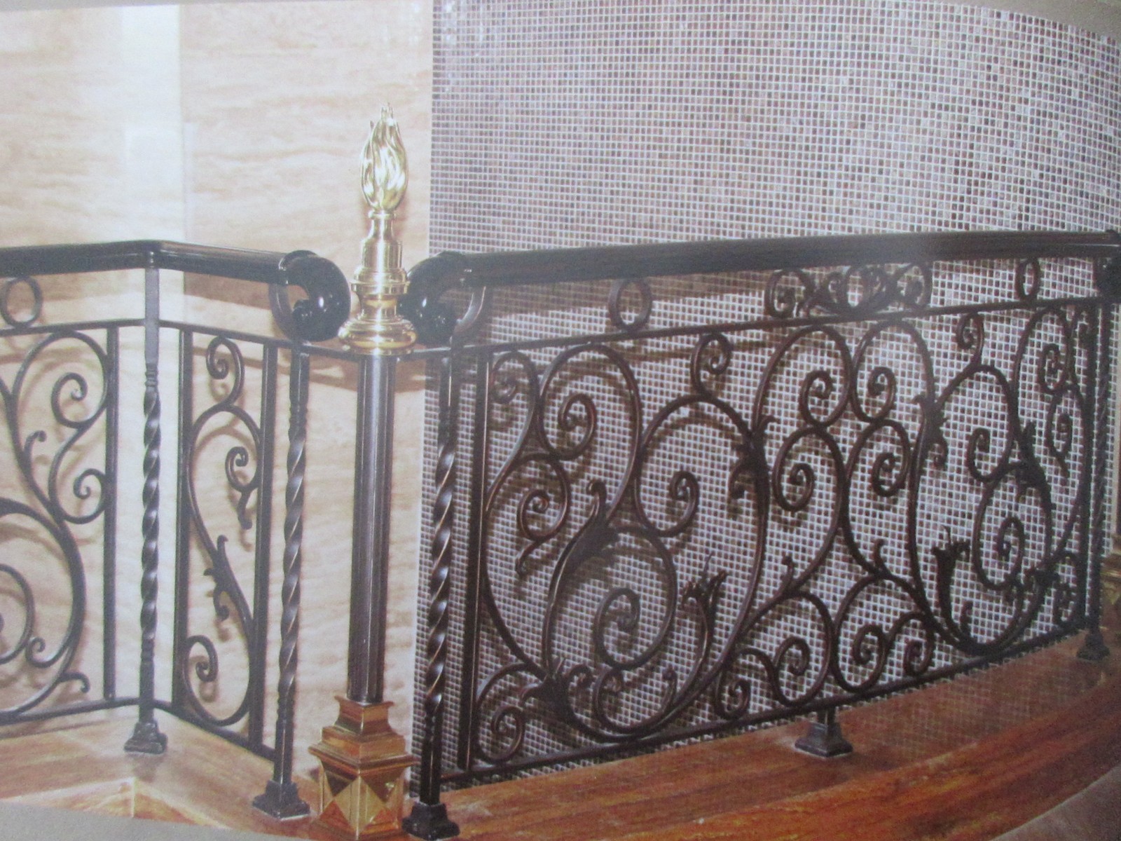 Wrought iron railings balustrades balcony manufacturers China garden metal steel railing sppliers Hc-r21