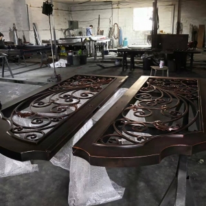 wrought iron doors China factory from Shanghai 