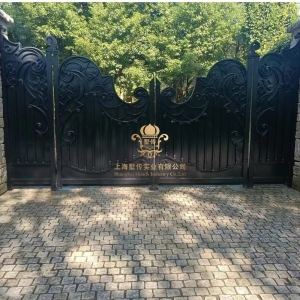 Driveway Wrought Iron Gates Manufacturers China Garden Metal Steel Driveway Swing Sliding Gates Door Railings Balustrades Fences Suppliers HC-Eg30