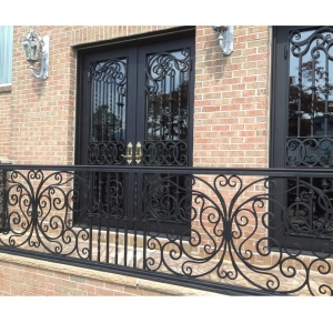 Aluminum Wrought Iron Railings Balustrades Balcony Manufacturers China Home Garden Metal Steel Railing China Factory Suppliers Hc-r35