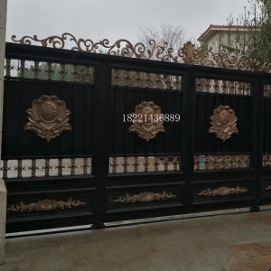 Driveway Wrought Iron Gates Manufacturers China Garden Metal Steel Aluminum Gates Door Railings Balustrades Fences Suppliers HC-Eg37