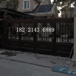 Driveway Wrought Iron Gates Manufacturers China Garden Metal Steel Aluminum Gates Door Railings Balustrades Fences Suppliers HC-Eg43