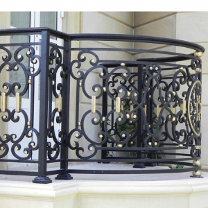 Aluminum Wrought Iron Railings Balustrades Balcony Manufacturers China Home Garden Metal Steel Railing China Factory Suppliers Hc-r24